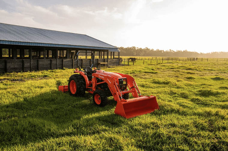 Tractor in a field 