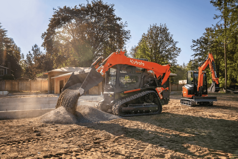 Track Loader on a construction site